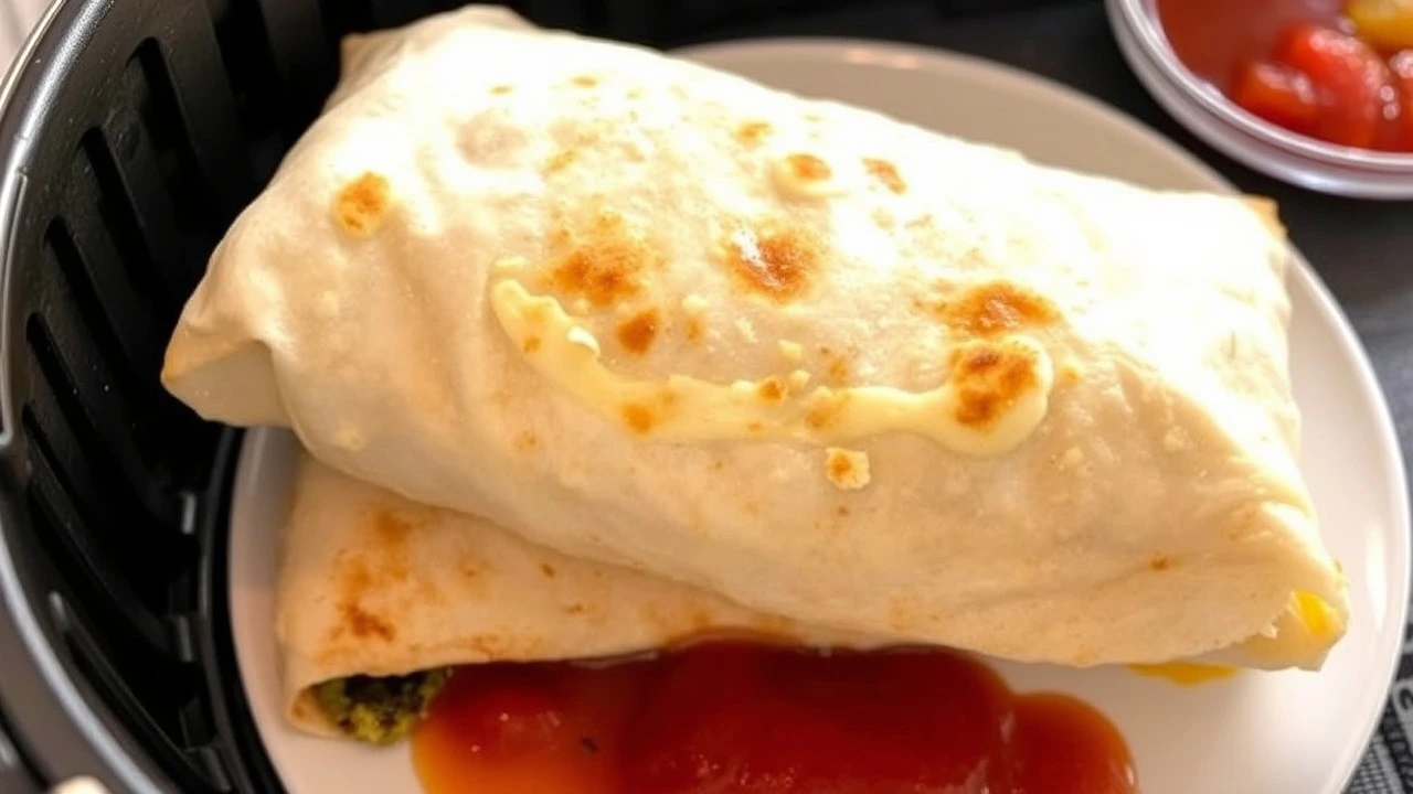 high protein breakfast burrito