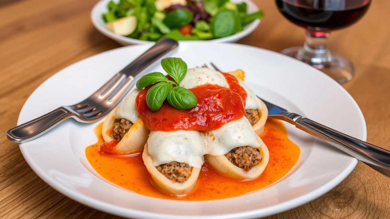 Stuffed shells recipe with meat