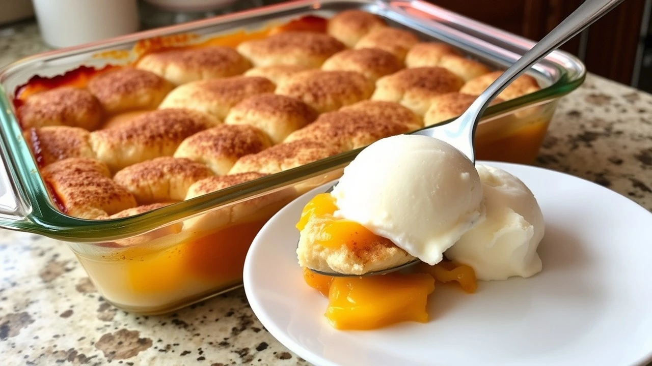 Peach cobbler recipe with cake mix