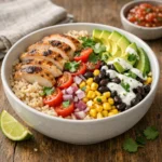 Healthy Chicken Burrito Bowl
