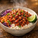 Firecracker Ground Chicken Bowls